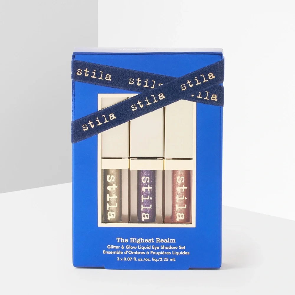 Stila The Highest Realm Glitter & Glow Liquid Eyeshadow 3 Piece Set New in Box